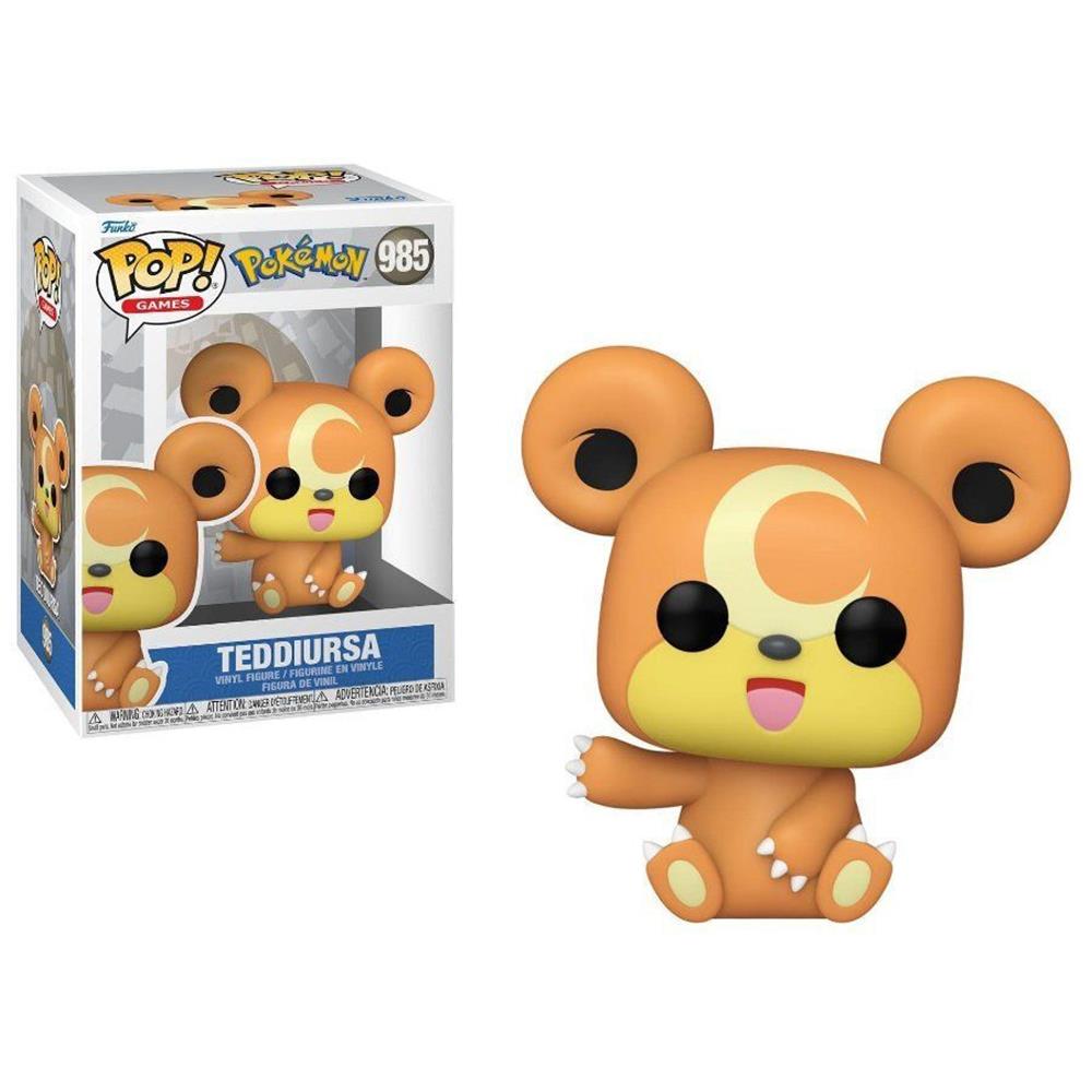 🌙🐻 Funko Pop! Games: Pokémon – Teddiursa #985 Vinyl Figure🎃🎃🎃