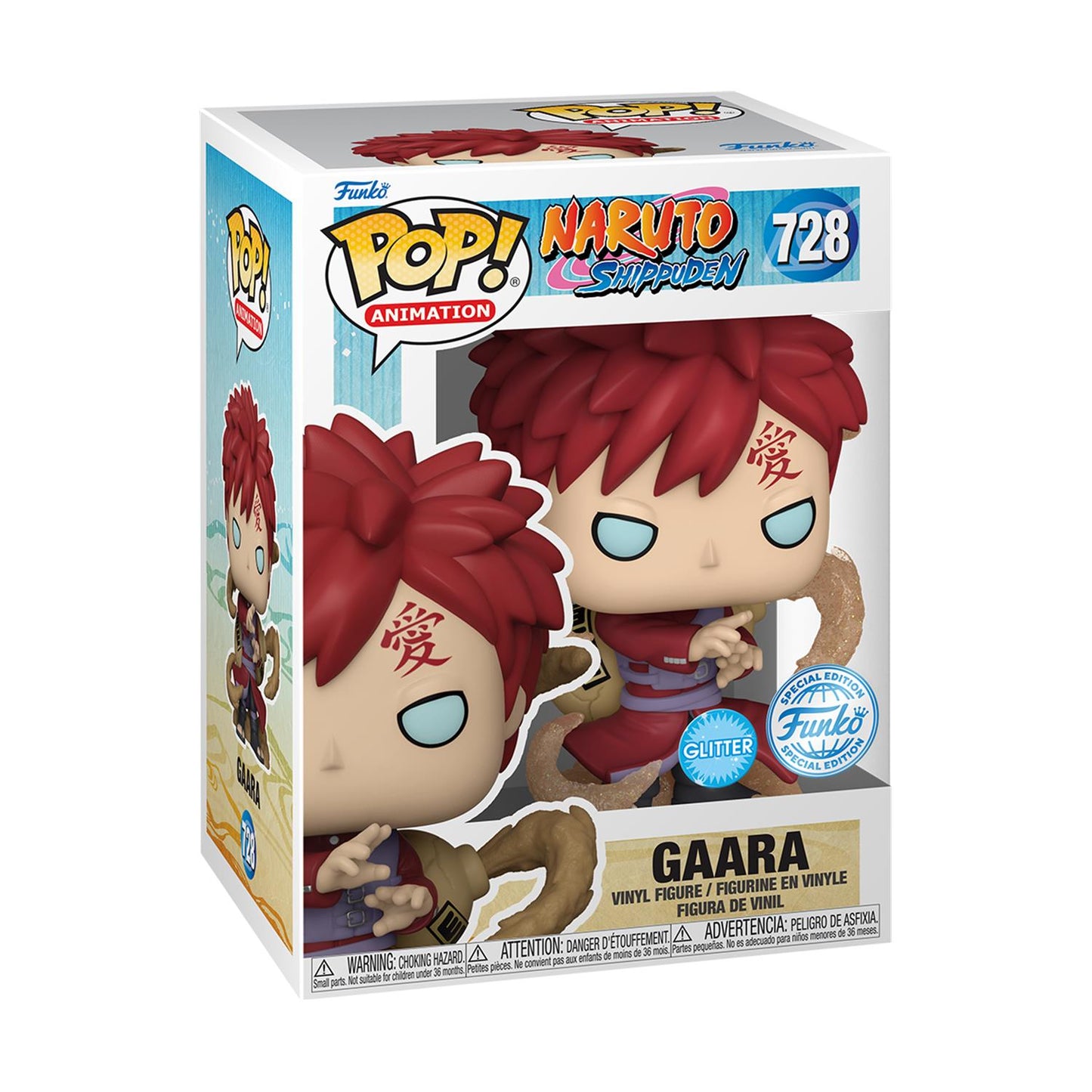 Funko Pop! & Tee (Adult): Naruto - Gaara (Glows in the Dark) Vinyl Figure and T-Shirt (L)
