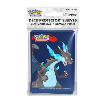 Ultra PRO Pokémon TCG – Mega Charizard X 65ct Deck Protector Sleeves (66 × 91 mm)