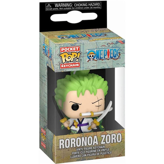 ⚔️💚 Funko Pocket Pop!: One Piece – Roronoa Zoro Keychain