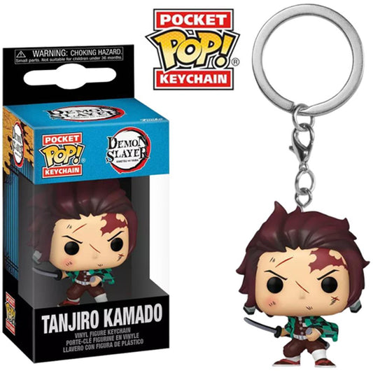 ⚡Funko Pocket Pop!: Demon Slayer – Tanjiro Kamado Vinyl Figure Keychain 🔑