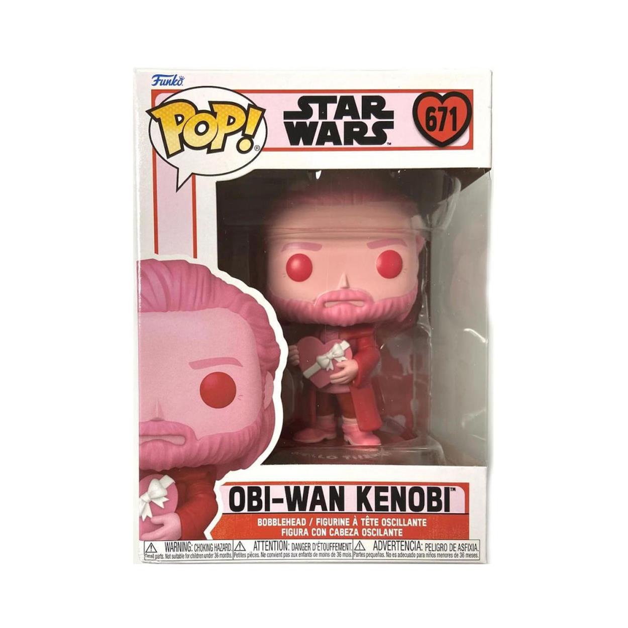 💝 Funko Pop! Disney Star Wars: Valentines S4 – Obi-Wan Kenobi #671 Bobble-Head Vinyl Figure
