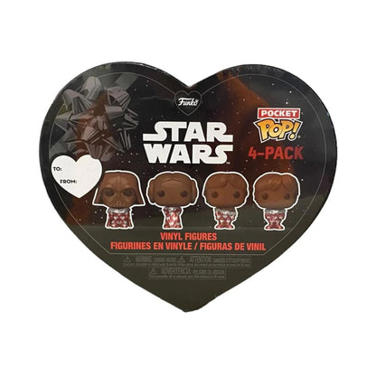 💝 Funko Pocket Pop! 4-Pack: Disney Star Wars – Chocolate Valentine’s Box Vinyl Figures