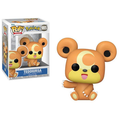 🌙🐻 Funko Pop! Games: Pokémon – Teddiursa #985 Vinyl Figure🎃🎃🎃