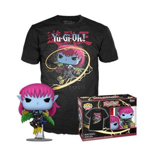 Funko Boxed Pop! & Tees (Adult): Yu-Gi-Oh! - Harpie Lady (Black) Vinyl Figure & T-Shirt (L)