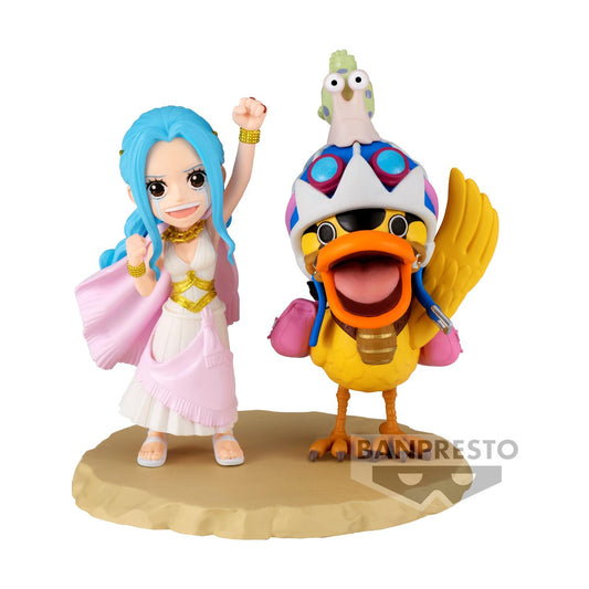 💙🐤Banpresto WCF Log Stories: One Piece – Nefeltari Vivi & Karoo Statue (7cm)