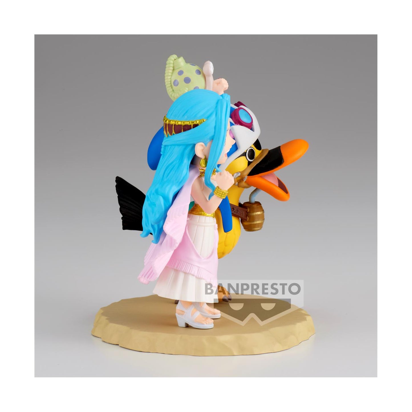 💙🐤Banpresto WCF Log Stories: One Piece – Nefeltari Vivi & Karoo Statue (7cm)