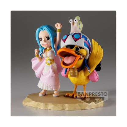 💙🐤Banpresto WCF Log Stories: One Piece – Nefeltari Vivi & Karoo Statue (7cm)