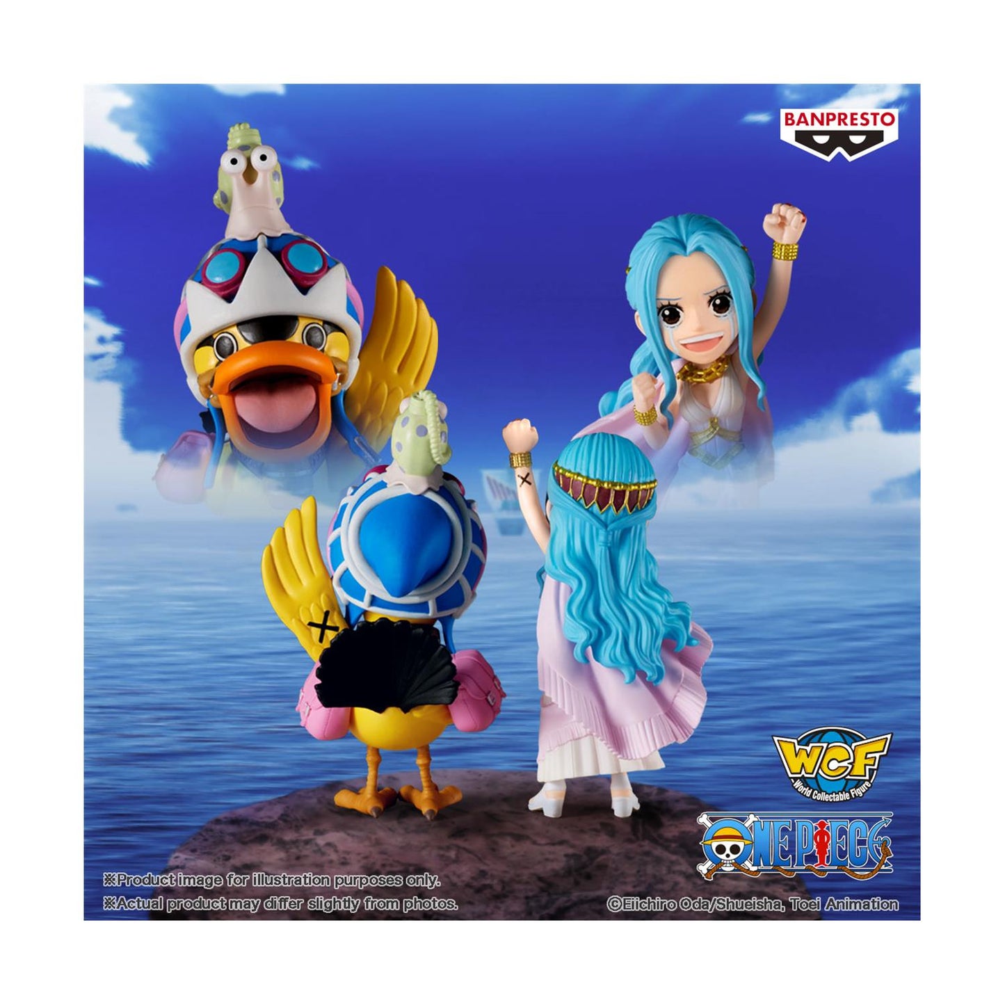 💙🐤Banpresto WCF Log Stories: One Piece – Nefeltari Vivi & Karoo Statue (7cm)