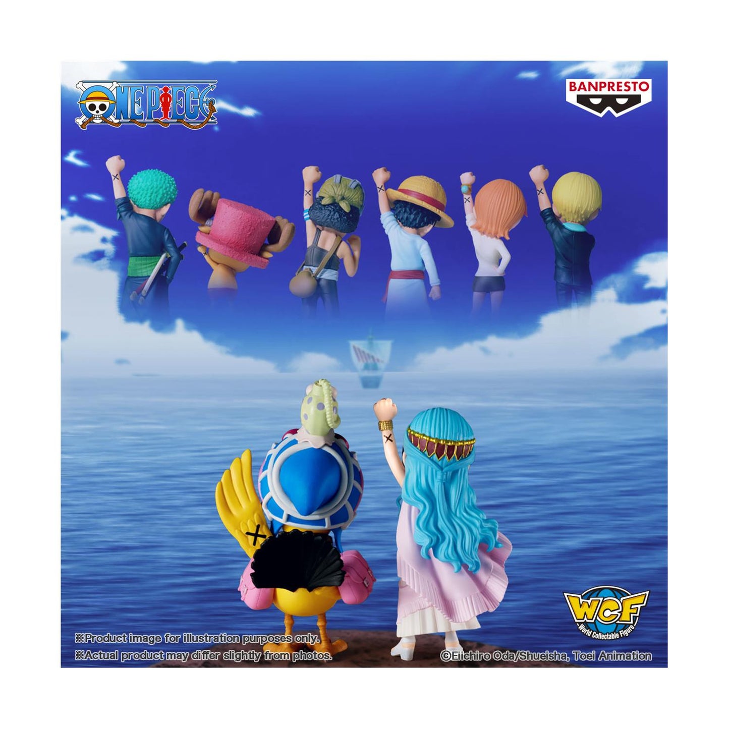💙🐤Banpresto WCF Log Stories: One Piece – Nefeltari Vivi & Karoo Statue (7cm)