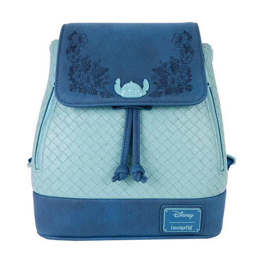 🌺💙 Loungefly Disney: Lilo & Stitch - Stitch Tropical Woven Mini Backpack 🎒
