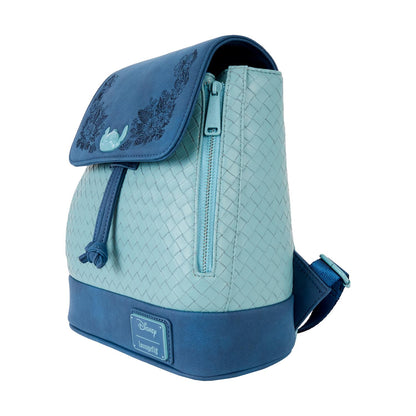 🌺💙 Loungefly Disney: Lilo & Stitch - Stitch Tropical Woven Mini Backpack 🎒