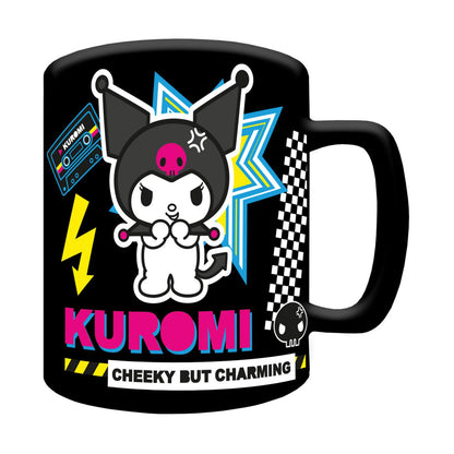 😈💜 Pyramid Sanrio: Kuromi — Cheeky Punky Fuzzy Mug ☕✨