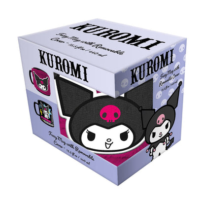 😈💜 Pyramid Sanrio: Kuromi — Cheeky Punky Fuzzy Mug ☕✨