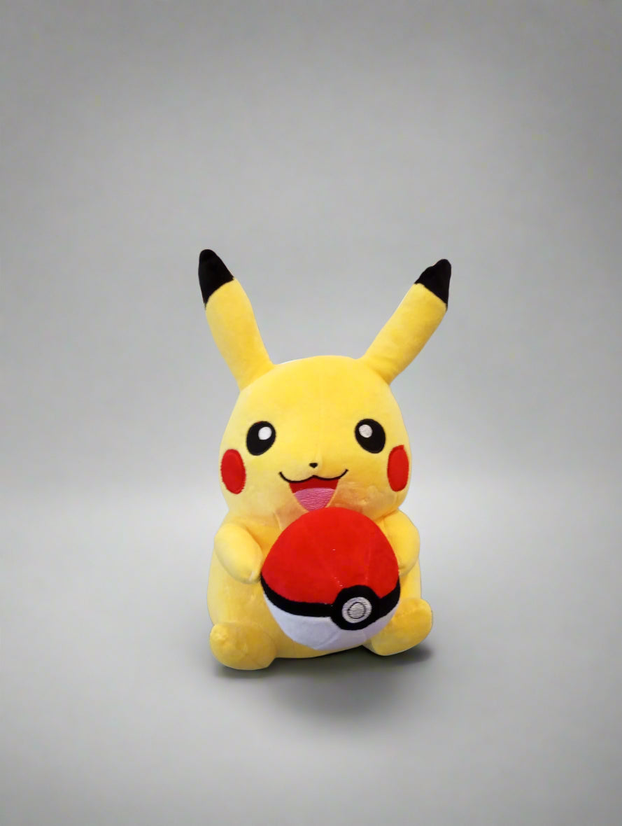 Pikachu with Pokeball Fluffy Toy 22cm