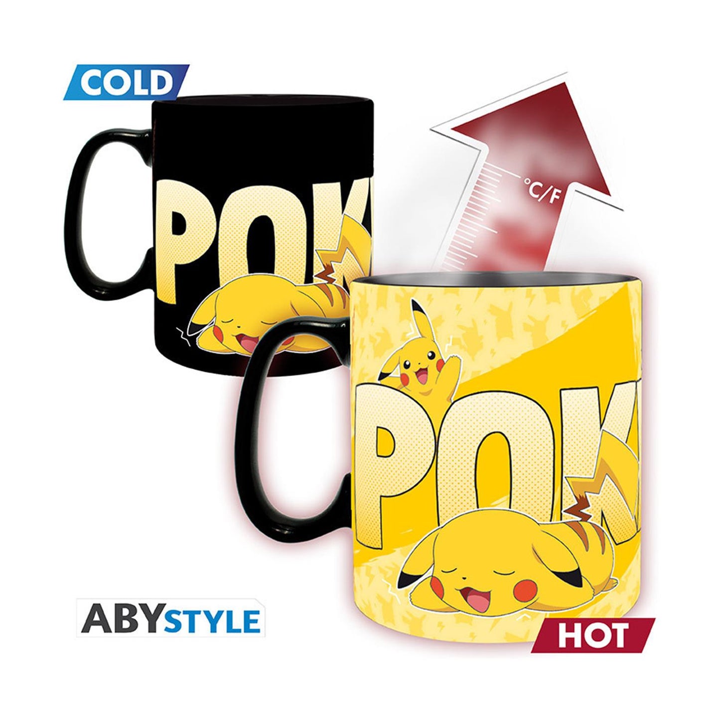Abysse Nintendo: Pokemon - Pikachu Heat Change Mug (460ml)