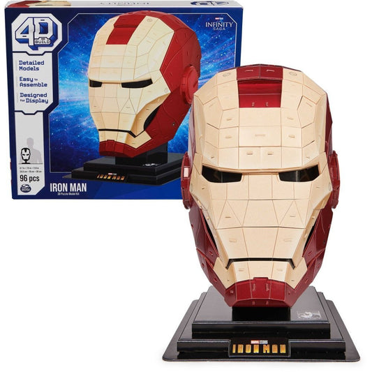 Spin Master Marvel The Infinity Saga 4D Build - Iron Man Helmet 3D Puzzle Model Kit (6069819)
