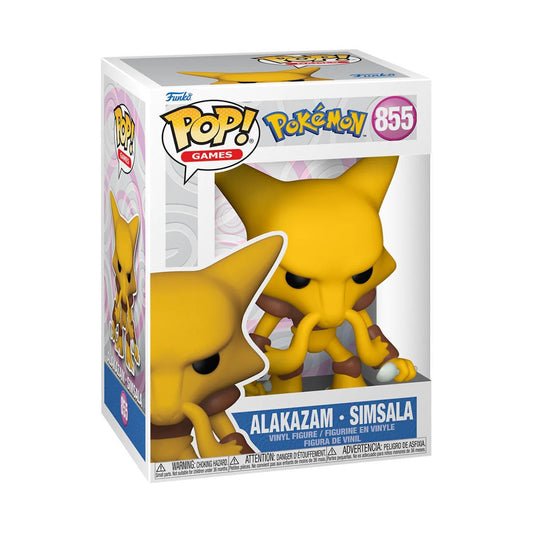 ✨🎮 Funko Pop! Games: Pokémon - Alakazam #855 Vinyl Figure 🥄