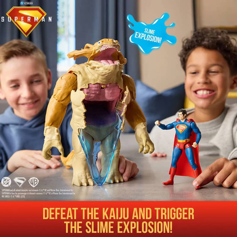 Spin Master DC Superman Movie – Superman vs. Kaiju Action Figure Set with Slime (6")