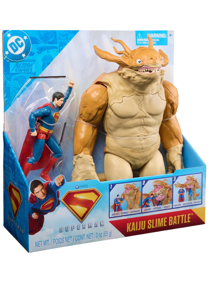 Spin Master DC Superman Movie – Superman vs. Kaiju Action Figure Set with Slime (6")