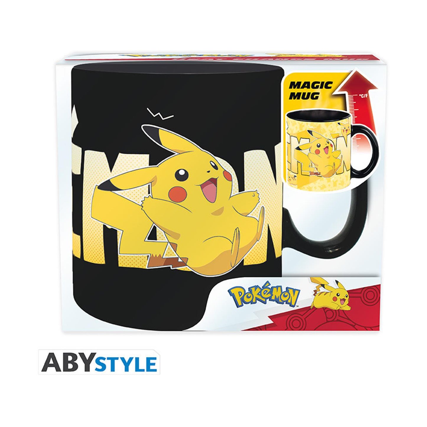 Abysse Nintendo: Pokemon - Pikachu Heat Change Mug (460ml)