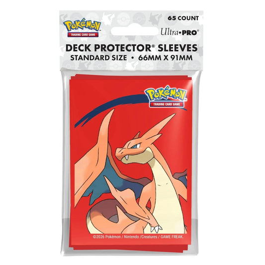 Ultra PRO Pokémon TCG – Mega Charizard Y 65ct Deck Protector Sleeves (66 × 91 mm)