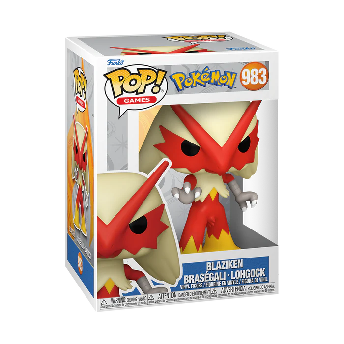 🔥🐓 Funko Pop! Games: Pokémon – Blaziken #983 Vinyl Figure