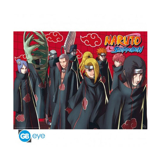 Abysse: Naruto Shippuden - Akatsuki Red Chibi Poster (52X38)