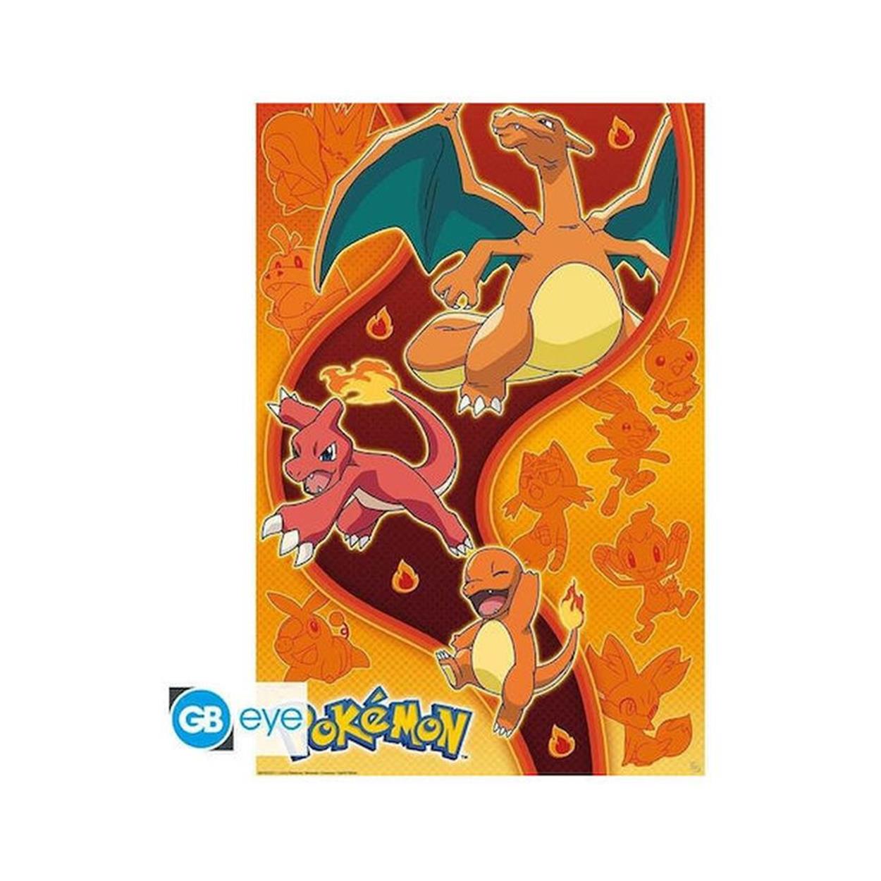Abysse Nintendo: Pokemon - Fire Type Maxi Poster (91.5x61cm)