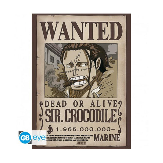 Abysse: One Piece - Wanted Crocodile Wano Chibi Poster (52X38)🎃🎃🎃