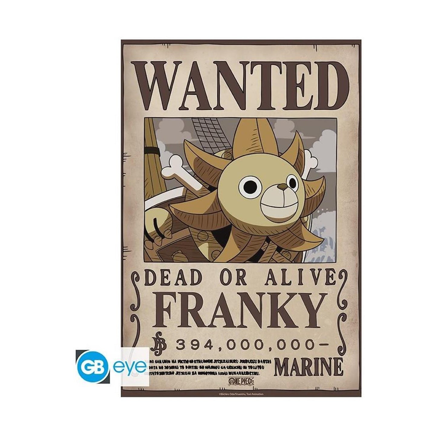 Abysse One Piece - Wanted Franky Poster Chibi (52x38cm)