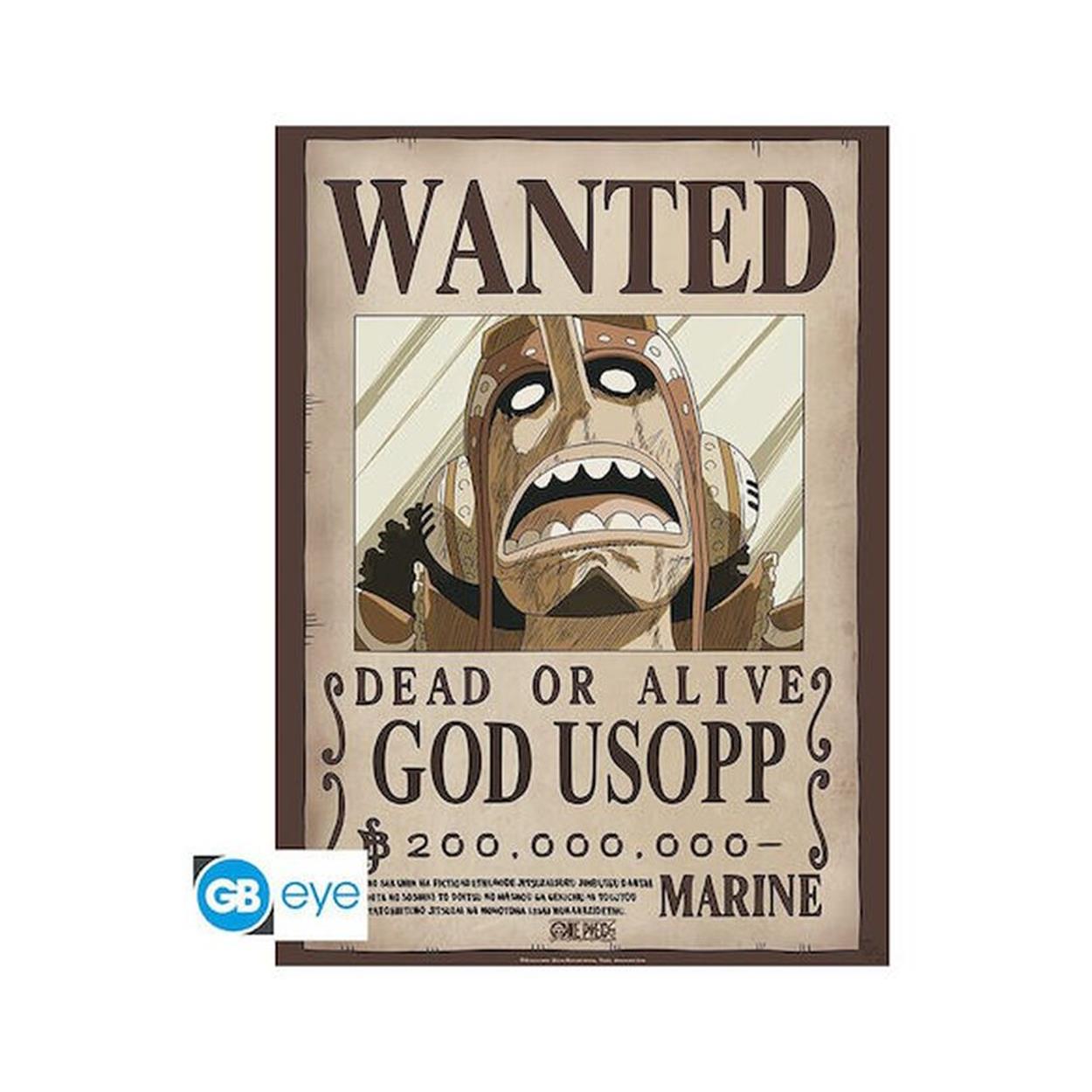 Abysse One Piece - Wanted God Usopp Poster Chibi (52x38cm)