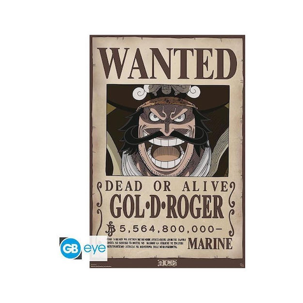 Abysse One Piece - Wanted Gol .D. Roger Maxi Poster (91.5x61cm)