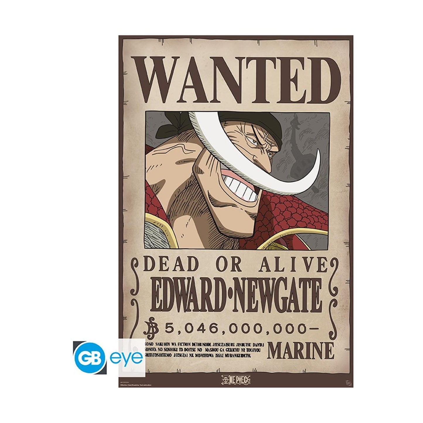 Abysse One Piece - Wanted Whitebeard Maxi Poster (91.5x61cm)