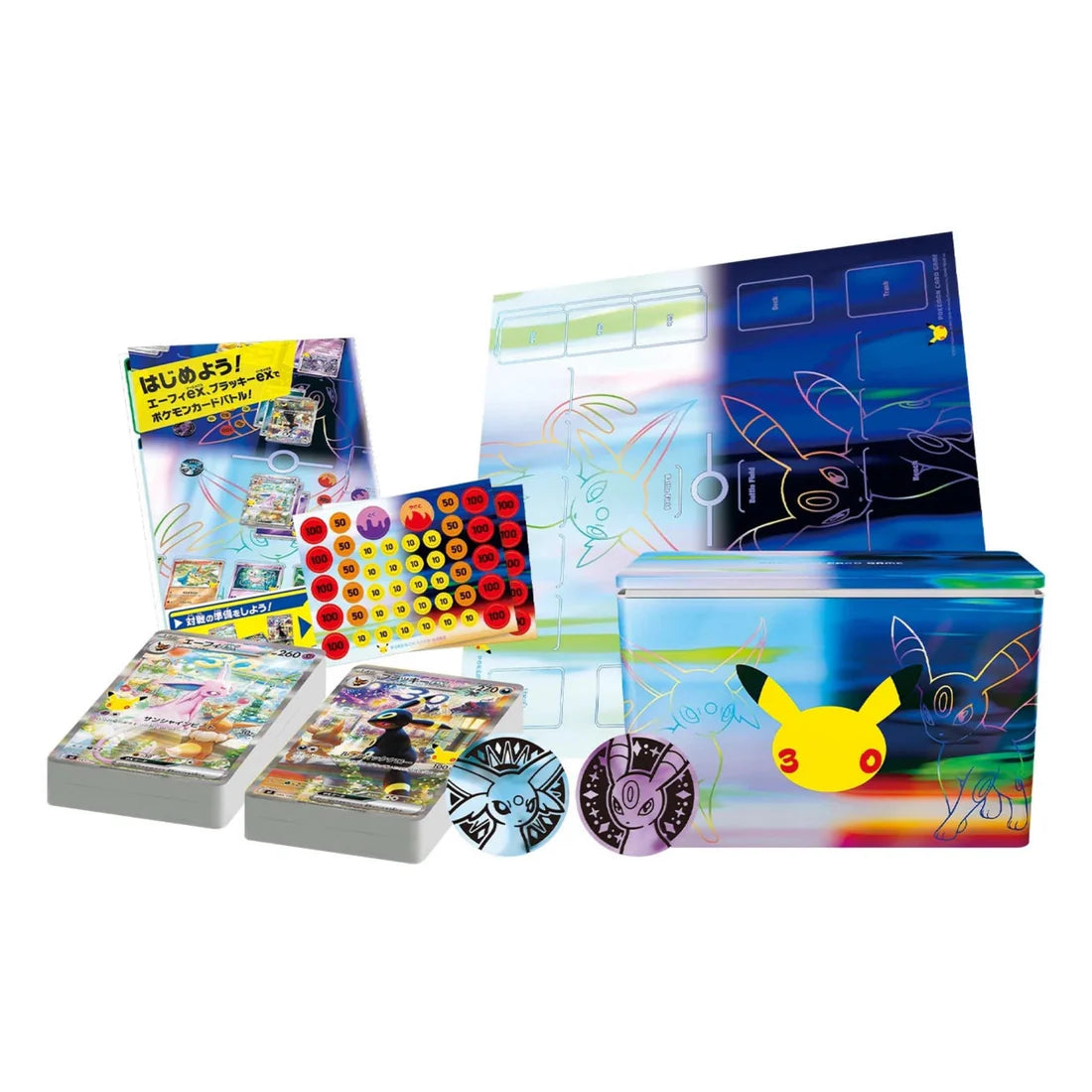 Pokémon 30th Celebration Espeon ex & Umbreon ex Premium Deck Set Japanese [Pre-Order]