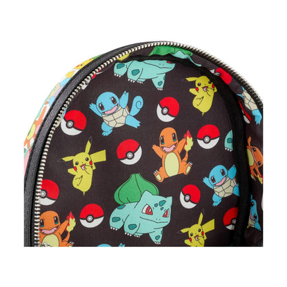 Loungefly Pokemon: Pikachu And Starters Aop Mini Backpack