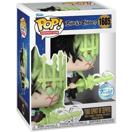 🌌⚔️ Funko Pop! Animation: Black Clover – Yuno (Spirit of Zephyr) (Special Edition) #1685 Vinyl Figure