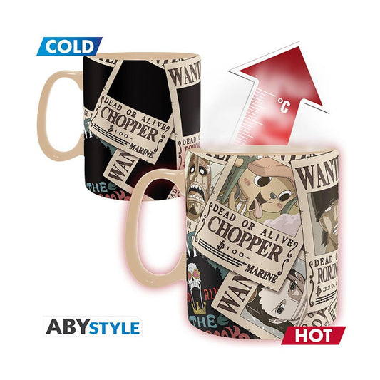 Abysse: One Piece - Wanted Heat Change Mug (460ml)