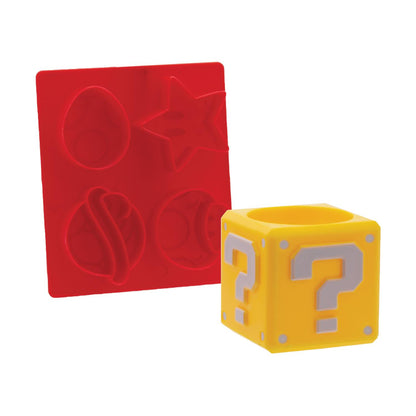Paladone: Super Mario - Question Block Egg Cup & Toast Cutter