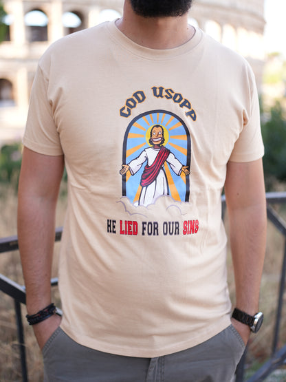 T-Shirt “God Usopp” — Divine Lies, Legendary Status
