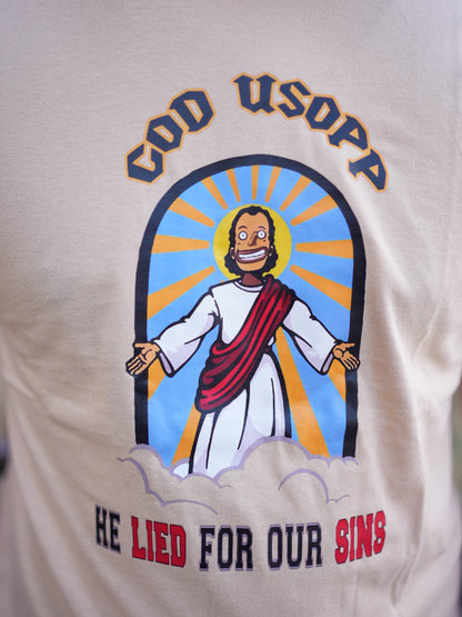 T-Shirt “God Usopp” — Divine Lies, Legendary Status