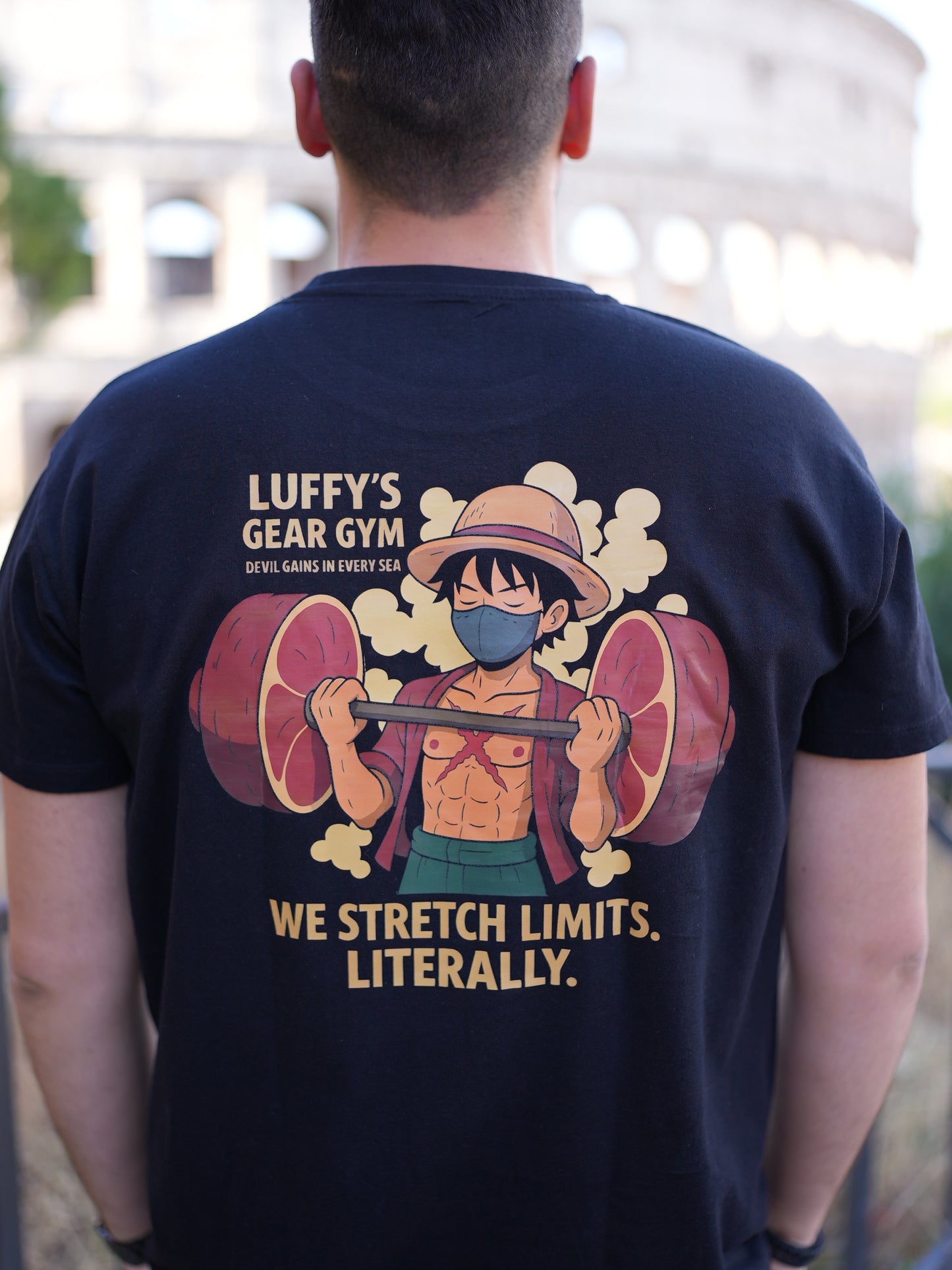 T-Shirt "Luffy's Gear Gym" – Devil Gains in Every Sea 🎃🎃🎃