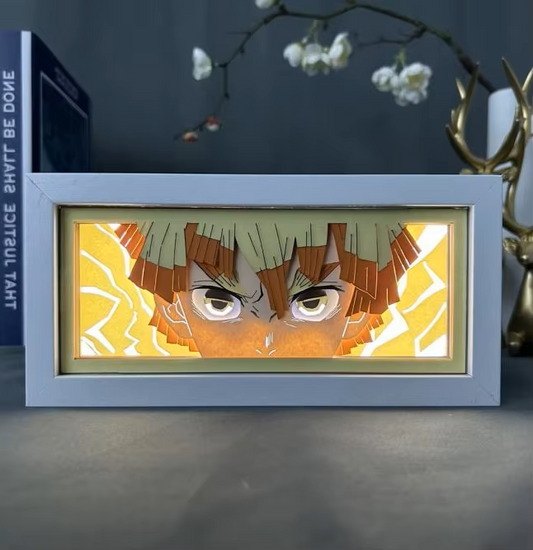 Demon Slayer:Kimetsu no Yaiba - Zenitsu Agatsuma / 3D LED Paper Carving Night Light