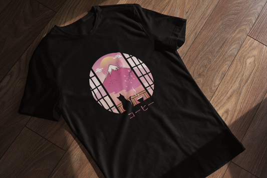 T-Shirt “Quiet Coffee in Kyoto” — Silence Hits Different ☕🌸