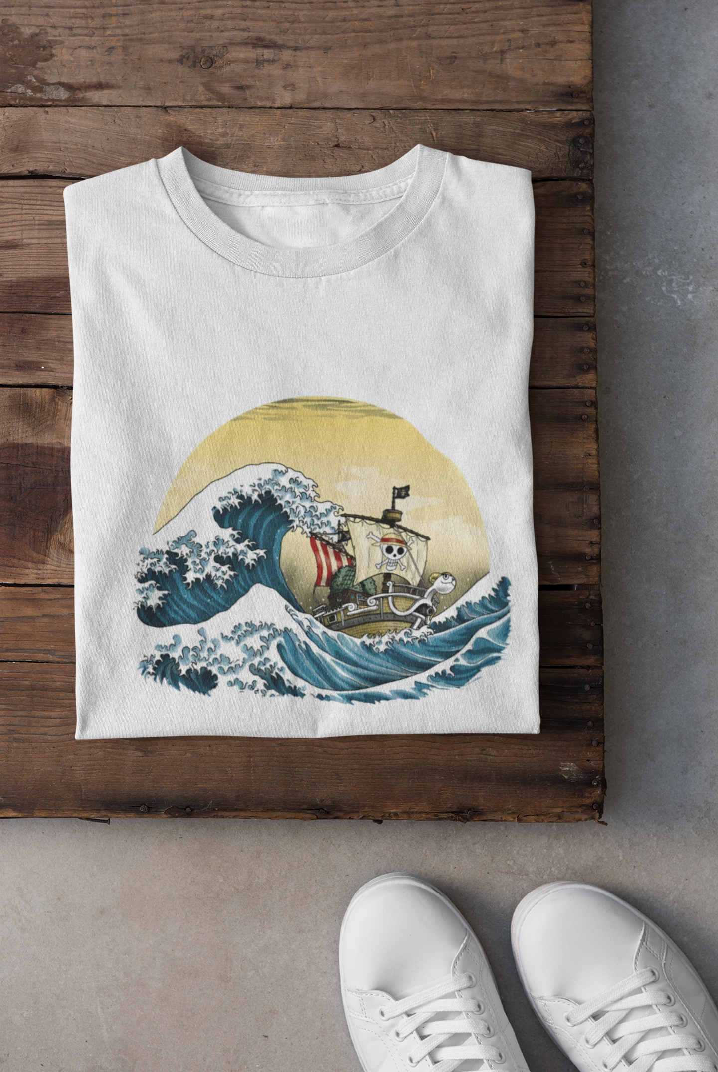 Μπλουζάκι Going Merry on the Big Wave — Sail Beyond Limits 🌊🏴‍☠️