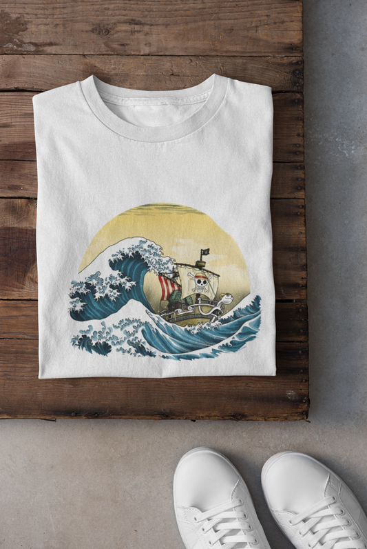 Μπλουζάκι Going Merry on the Big Wave — Sail Beyond Limits 🌊🏴‍☠️