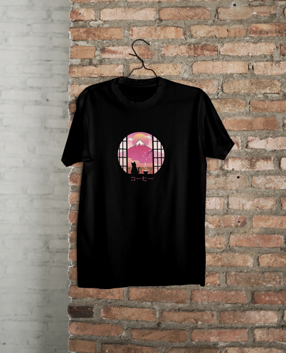 Anime T-Shirt - Kaisoku OuNi “Quiet Coffee in Kyoto”