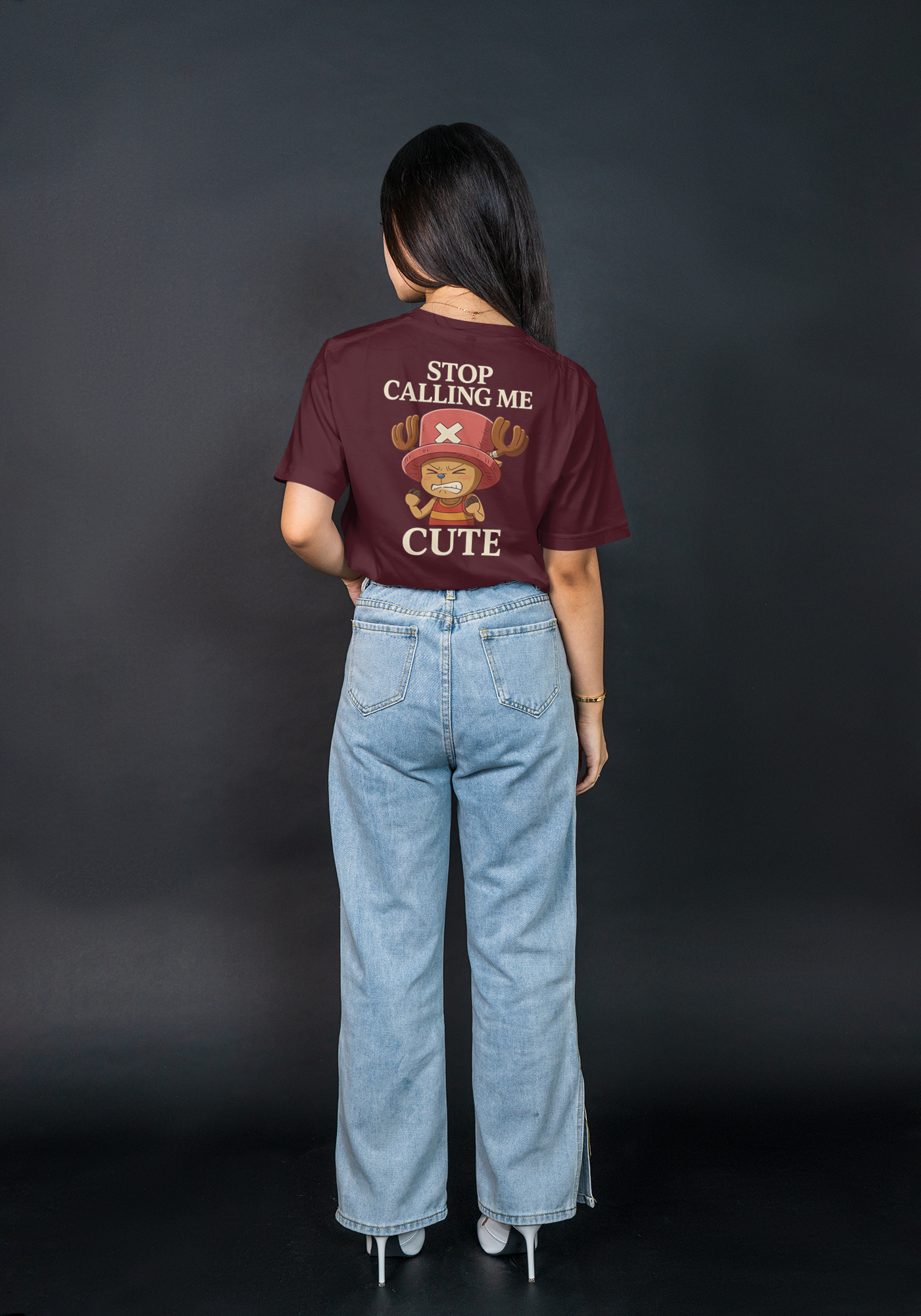 T-Shirt "Stop Calling Me Cute" — Angry Looks, Adorable Vibes