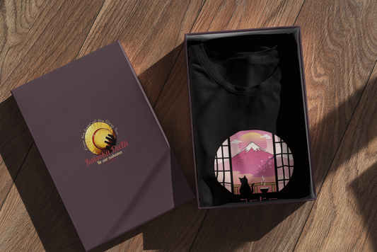 T-Shirt “Quiet Coffee in Kyoto” — Silence Hits Different ☕🌸