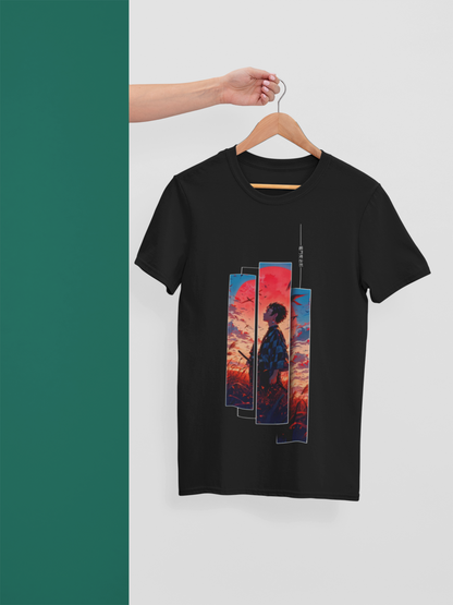 T-Shirt “Tanjiro — Silent Resolve” 🌅🗡️